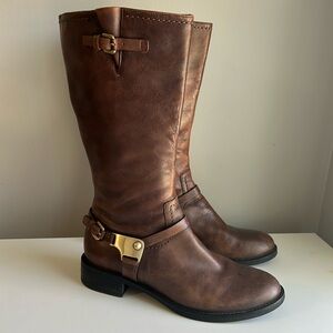 Ecco Shoes Ecco Hobart Harness Equestrian Brown Leather Mid